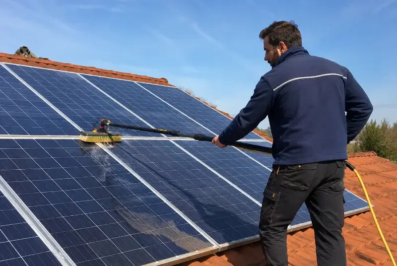 Nettoyage et entretien de panneaux solaires à Saint-Paulet